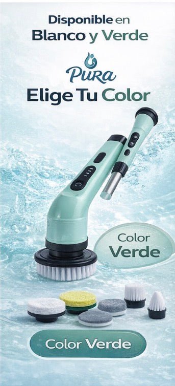 PURA Scrub Max - El Cepillo Eléctrico 9 en 1 que Recupera tu Tiempo - cepillo elèctrico de limpieza|E - amsshopp