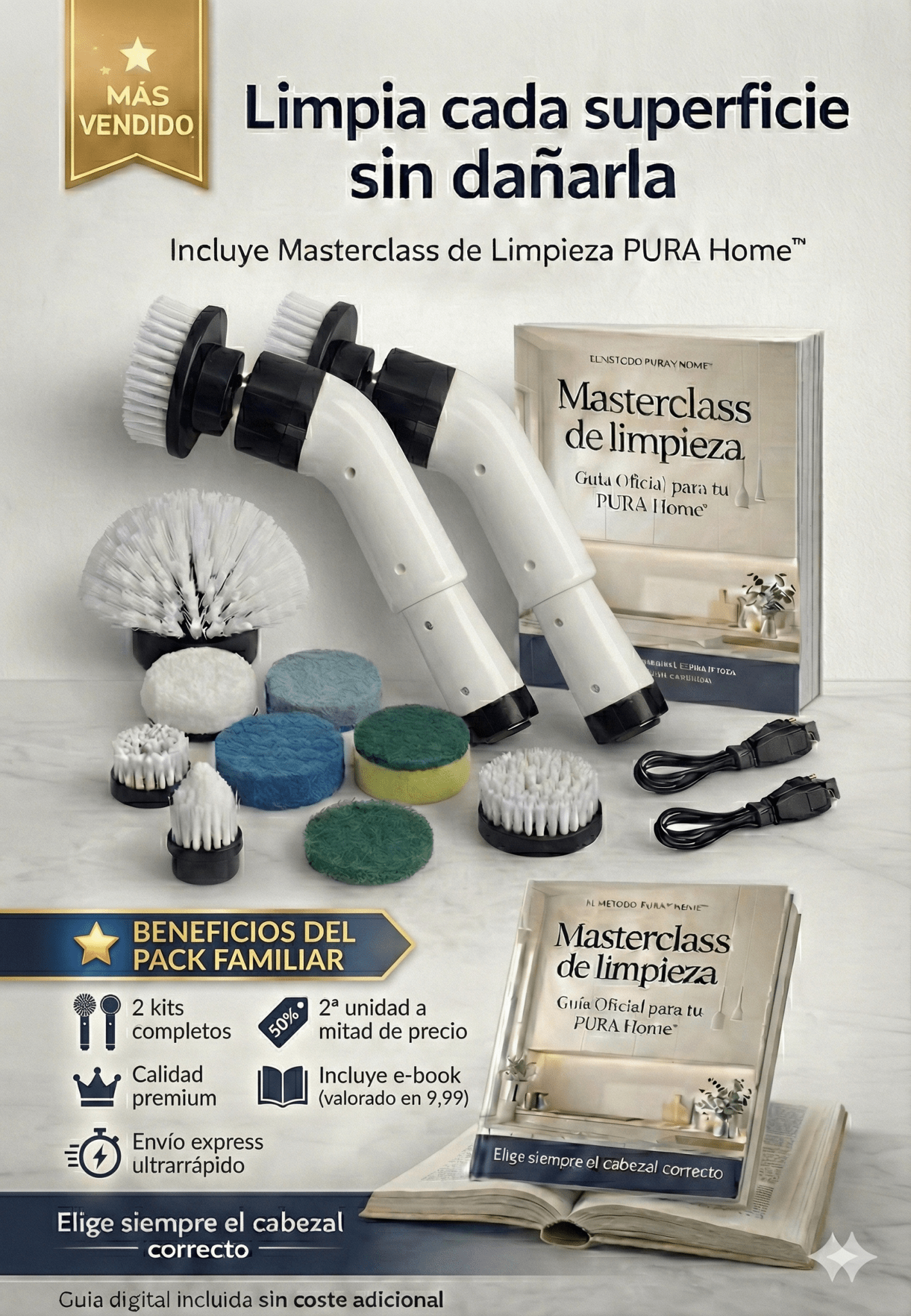 PURA Scrub Max Pro - Cepillo Eléctrico de Limpieza|PURA